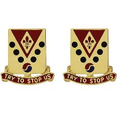 142nd Field Artillery Regiment Unit Crest (Try to Stop Us)